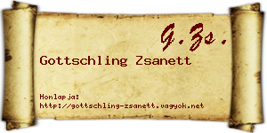 Gottschling Zsanett névjegykártya